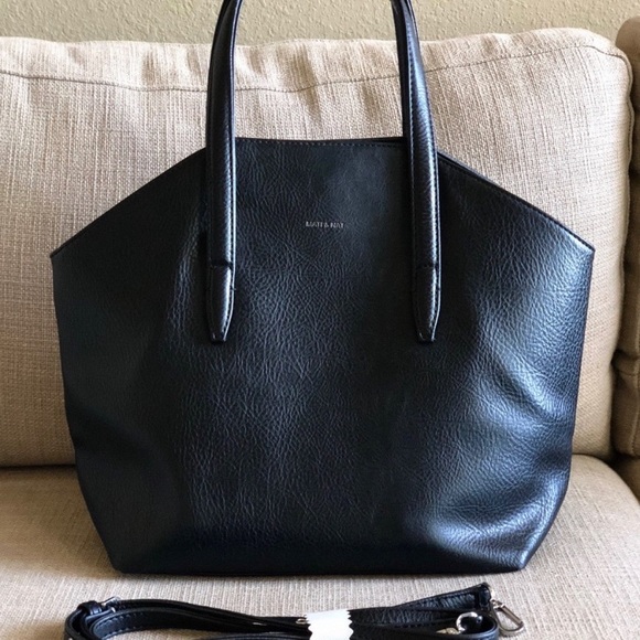 NEW BLACK TOTE with added strap - Picture 2 of 7